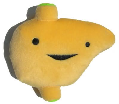 liver plush pillow